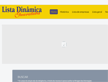 Tablet Screenshot of listadinamicaguaratuba.com.br